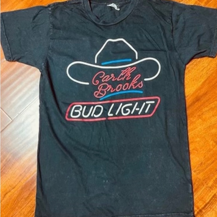 Garth Brooks Budlight Beer Brand Country Vintage Tshirt